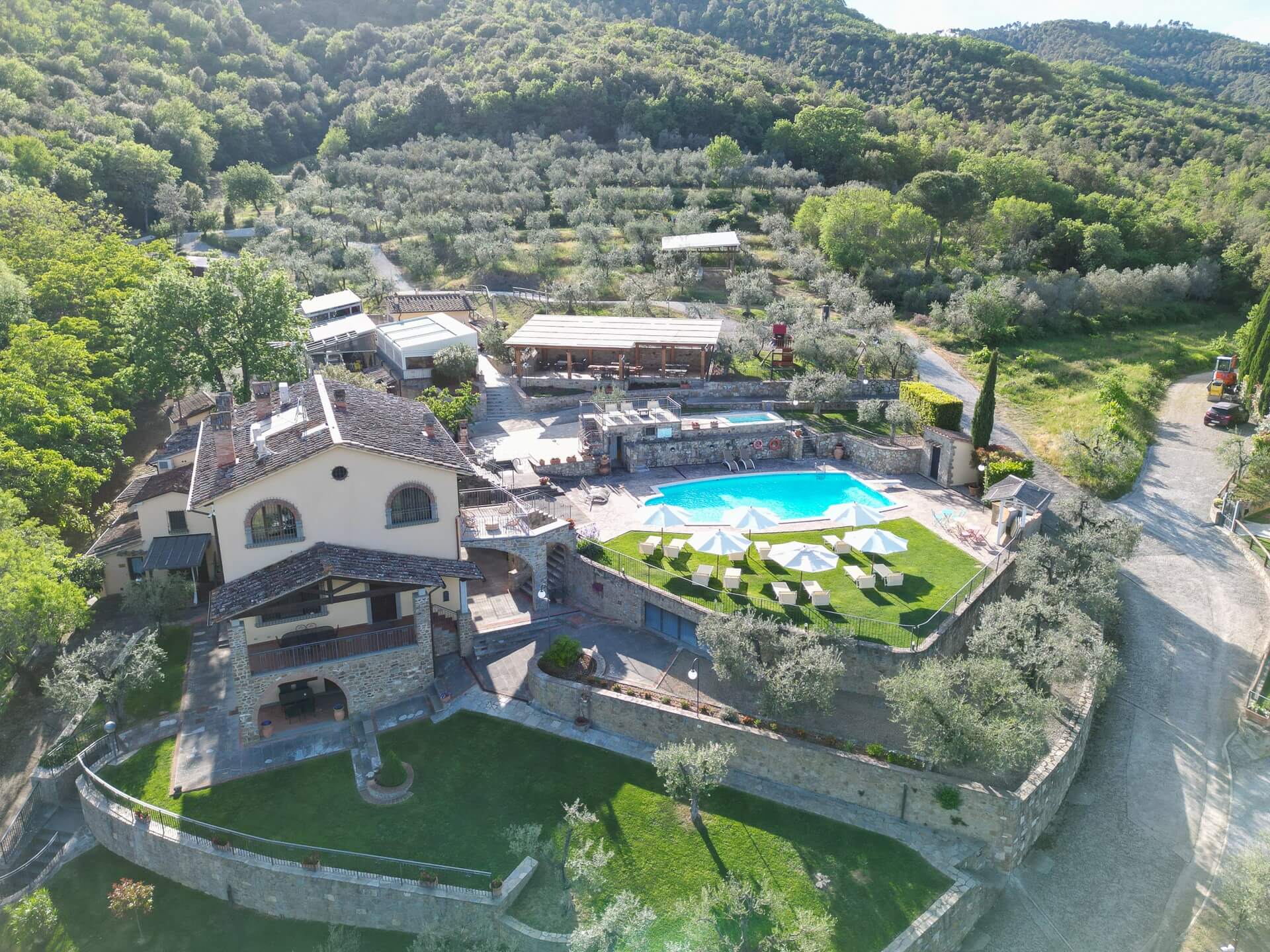 Vista aerea drone - Podere del Griccia